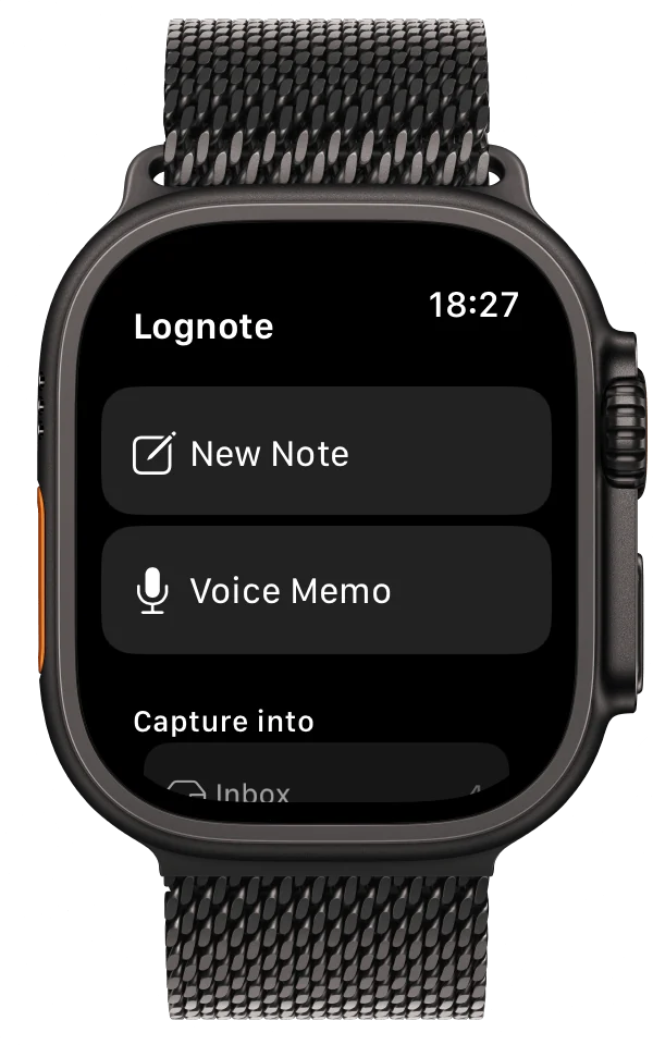 Lognote on Apple Watch