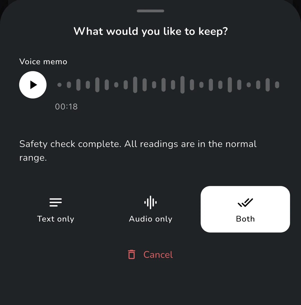 Review a voice memo
