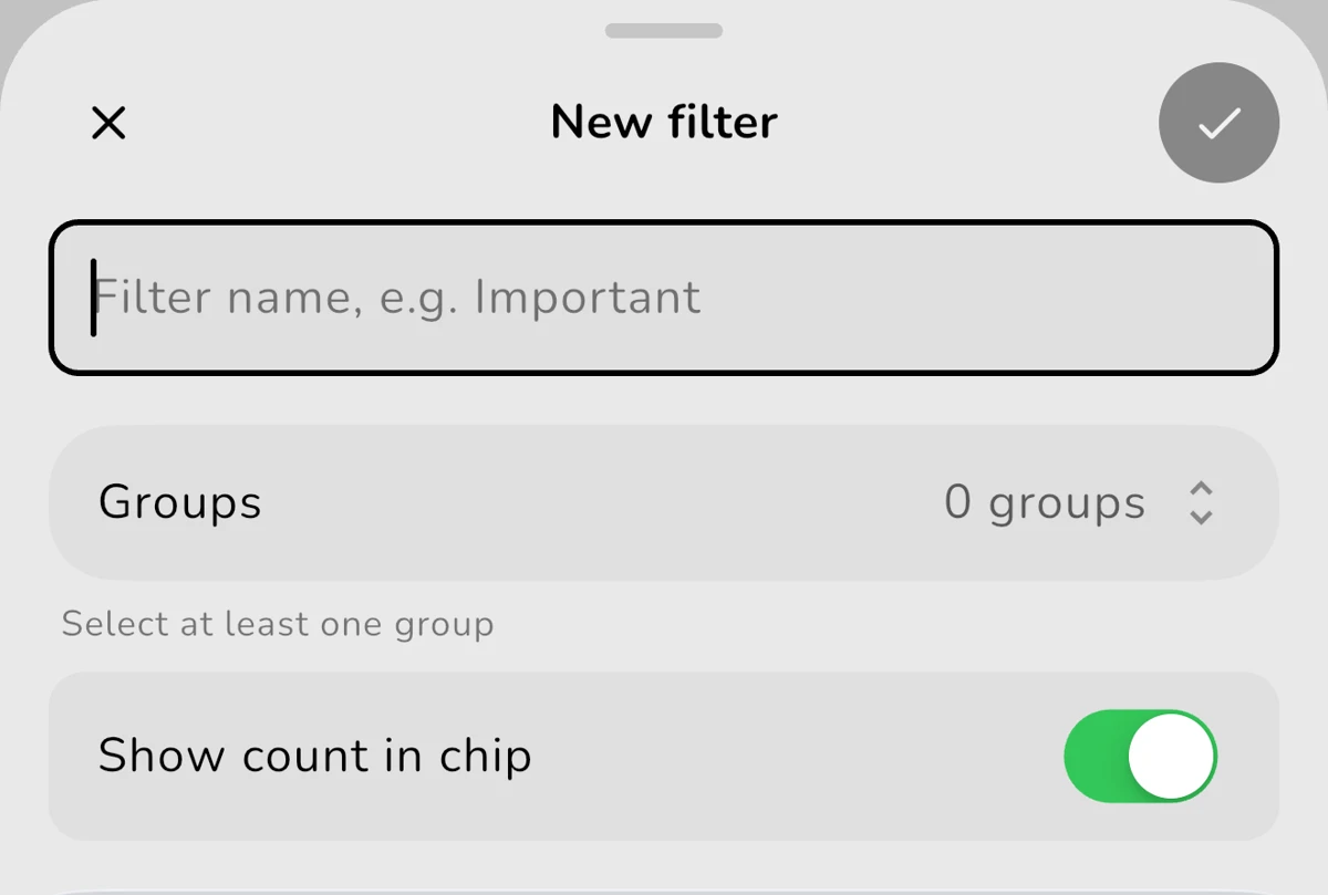 Edit custom filters