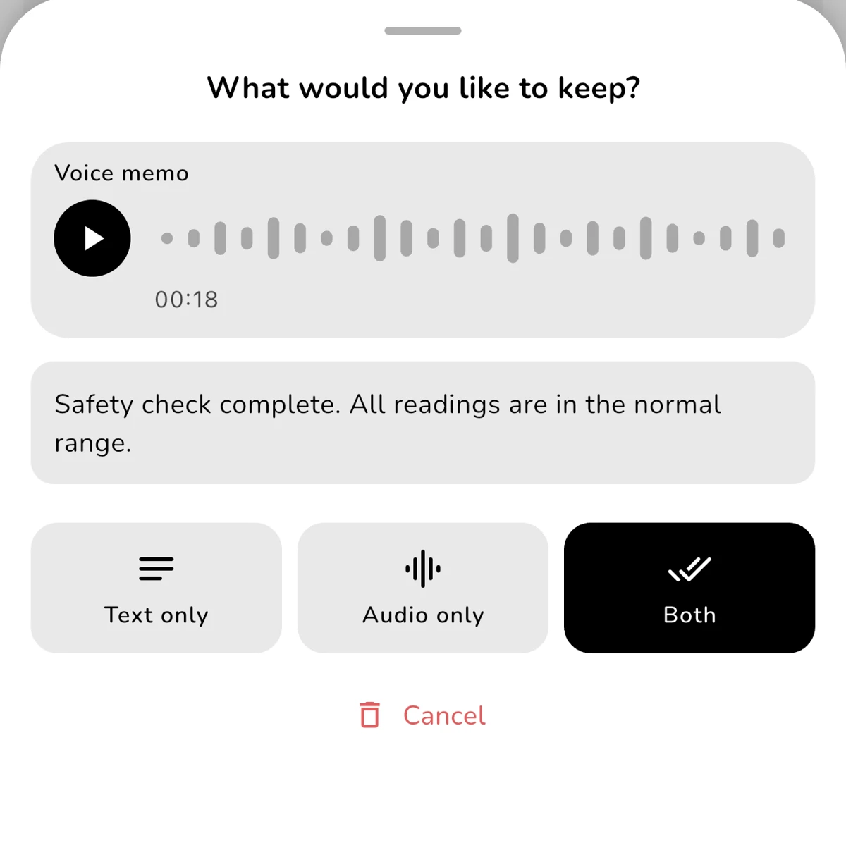 Review a voice memo