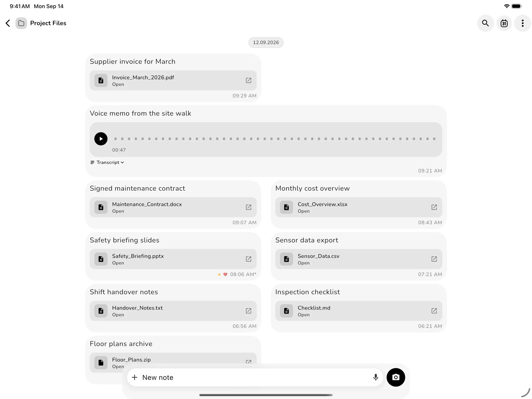 Ajouter des documents et fichiers