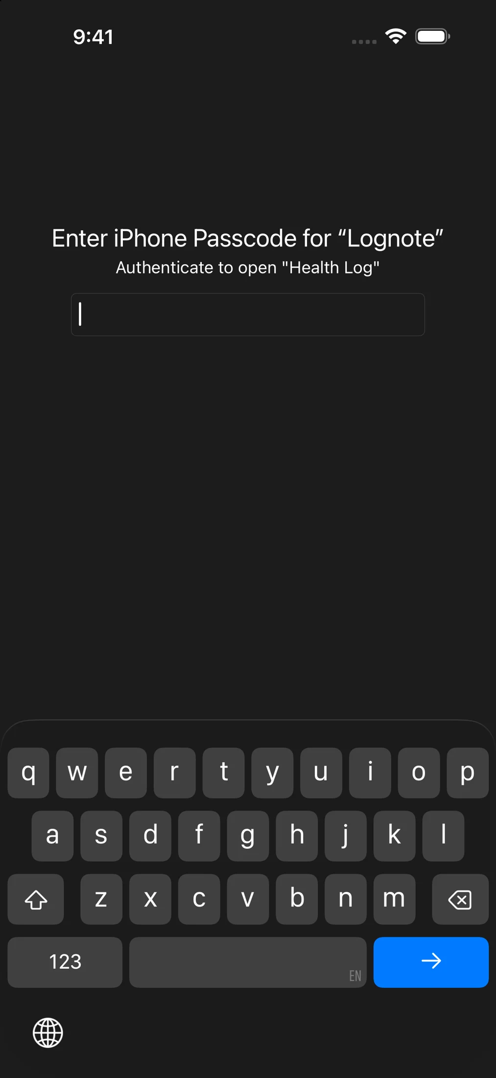 Native authentication in the simulator